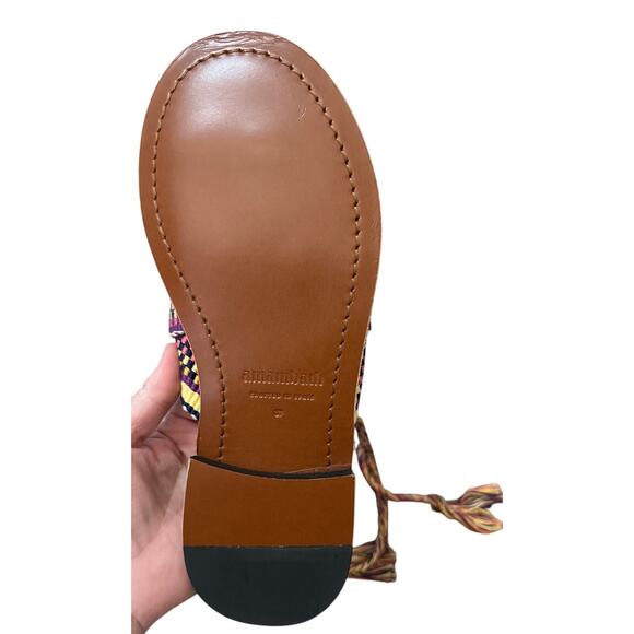 Amambaih LORENA Flat Sandals  Hand Crafted in Spain Size 37 US 7 - Picture 6 of 9
